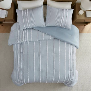 Thumbnail 9: Harbor House Anslee  Cotton Yarn Dyed Comforter Set  