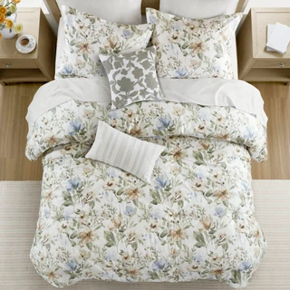 Thumbnail 11: Harbor House Herbal 6 Pc. Cotton Sateen Print Comforter Set 