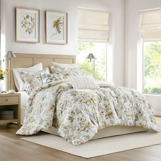 Thumbnail 3: Harbor House Herbal 6 Pc. Cotton Sateen Print Comforter Set 