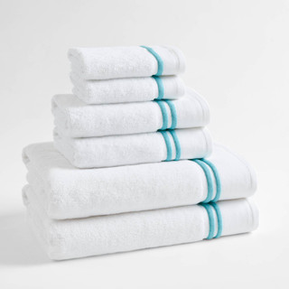 Thumbnail 2: Madison Park Roan Border 6 Pc. Towel Set 