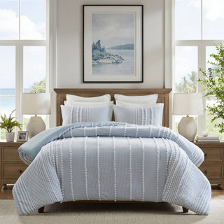 Thumbnail 4: Harbor House Anslee Cotton Yarn Dyed Duvet Cover Set 