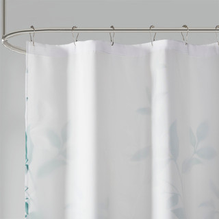 Thumbnail 4: Madison Park Cecily Burnout Floral Shower Curtain 