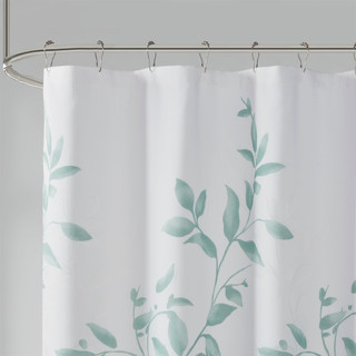 Thumbnail 5: Madison Park Cecily Burnout Floral Shower Curtain 