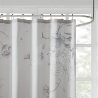 Thumbnail 2: Madison Park Cassandra Printed Cotton Shower Curtain 
