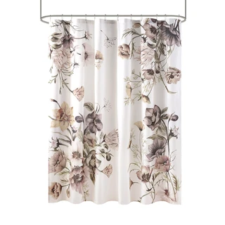 Thumbnail 2: Madison Park Cassandra Printed Cotton Shower Curtain 