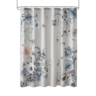 Thumbnail 4: Madison Park Cassandra Printed Cotton Shower Curtain 