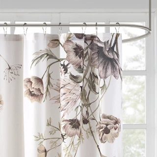 Thumbnail 5: Madison Park Cassandra Printed Cotton Shower Curtain 