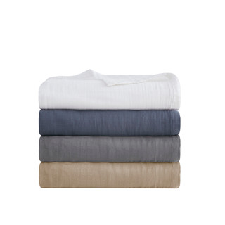 Thumbnail 4: Madison Park Madison Park Gauze Lightweight Blanket 