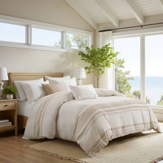 Thumbnail 1: Harbor House Morgan 5 Pc.  Cotton Jacquard Duvet Set  