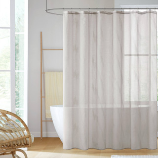 Thumbnail 1: Madison Park Madison Park Anna Sheer Shower Curtain 