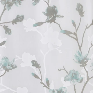 Thumbnail 2: Madison Park Magnolia Floral Printed Burnout Shower Curtain  