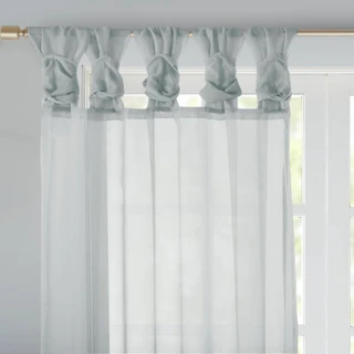Thumbnail 11: Madison Park Ceres  2 Pc. Twisted Tab Voile Sheer Window Set 