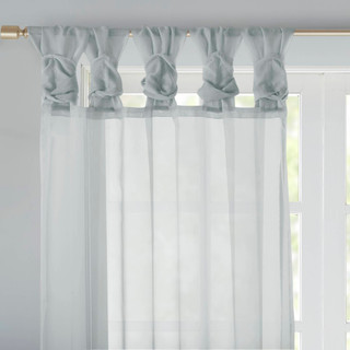 Thumbnail 14: Madison Park Ceres  2 Pc. Twisted Tab Voile Sheer Window Set 