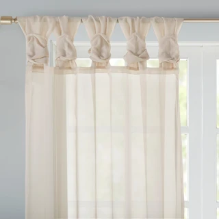 Thumbnail 13: Madison Park Ceres  2 Pc. Twisted Tab Voile Sheer Window Set 