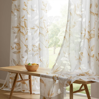 Thumbnail 4: Madison Park Cecily Burnout Printed Curtain Panel 