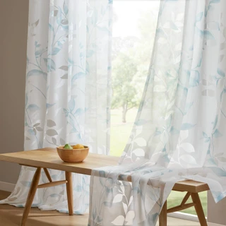 Thumbnail 5: Madison Park Cecily Burnout Printed Curtain Panel 