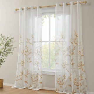 Thumbnail 1: Madison Park Cecily Burnout Printed Curtain Panel 