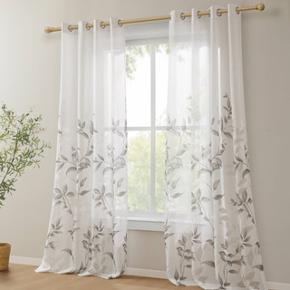 Thumbnail 1: Madison Park Cecily Burnout Printed Curtain Panel 