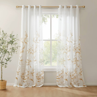 Thumbnail 5: Madison Park Cecily Burnout Printed Curtain Panel 