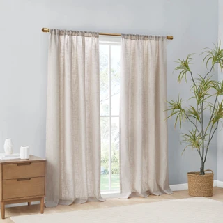 Thumbnail 1: Madison Park Kyler Light Filtering Curtain Panel Pair  