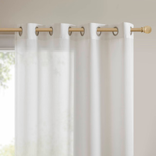 Thumbnail 2: Madison Park Cecily 2 Pc. Burnout Printed Curtain Panel Set 