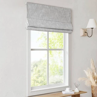 Thumbnail 3: Madison Park Quincy Blackout Cordless Roman Shade  