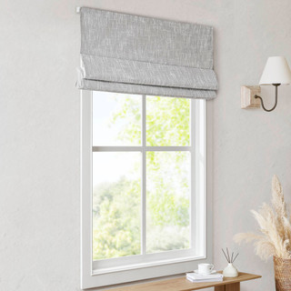 Thumbnail 1: Madison Park Quincy Blackout Cordless Roman Shade  