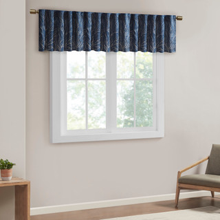 Thumbnail 1: Madison Park Andora Faux Silk Embroidered Window Valance 
