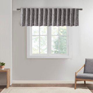 Thumbnail 2: Madison Park Andora Faux Silk Embroidered Window Valance 