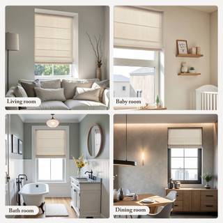 Thumbnail 31: Madison Park Madison Park Galen Matte Cordless Roman Blind 
