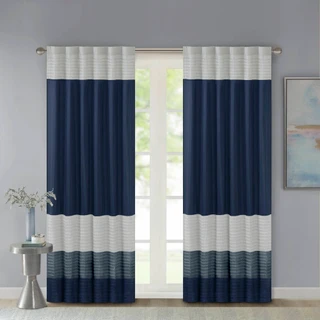 Thumbnail 3: Madison Park Madison Park Amherst Polyoni Pintuck Curtain Panel  