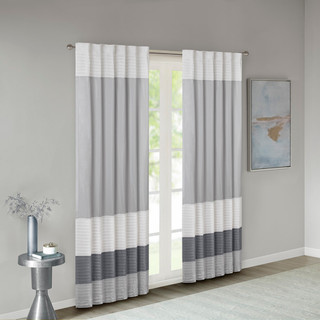 Thumbnail 1: Madison Park Madison Park Amherst Polyoni Pintuck Curtain Panel  
