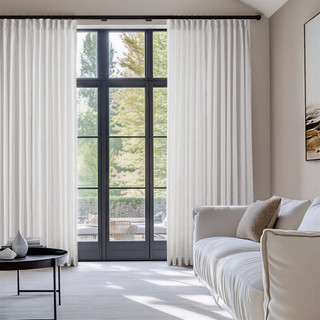 Thumbnail 2: Madison Park Emery  2 Pc. 300gsm Poly Linen Window Panel Set 