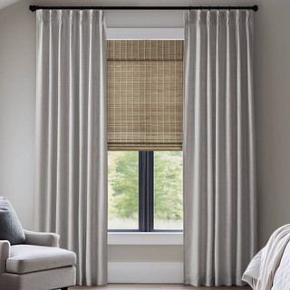 Thumbnail 8: Madison Park Emery  2 Pc. 300gsm Poly Linen Window Panel Set 