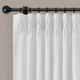 Thumbnail 24: Madison Park Emery  2 Pc. 300gsm Poly Linen Window Panel Set 