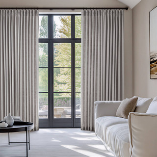 Thumbnail 3: Madison Park Emery  2 Pc. 300gsm Poly Linen Window Panel Set 