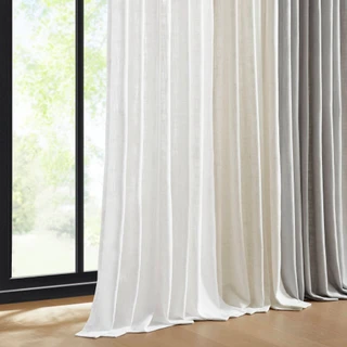 Thumbnail 29: Madison Park Emery  2 Pc. 300gsm Poly Linen Window Panel Set 