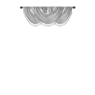 Thumbnail 7: Madison Park Elena Faux Silk Waterfall Embellished Valance 