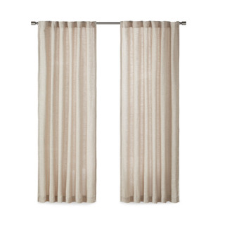 Thumbnail 6: Madison Park Beals Rod Pocket & Back Tab Curtain Single Panel 