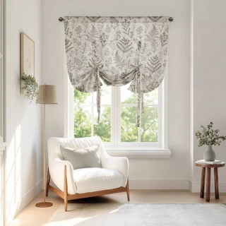 Thumbnail 3: Madison Park Madison Park Aria Tie Up Valance 