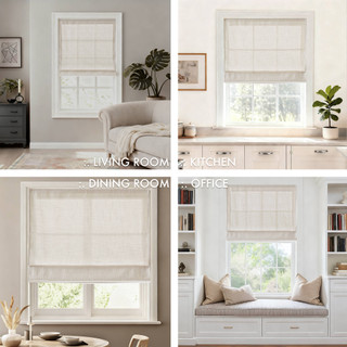 Thumbnail 5: Madison Park Quincy Room Darkening Cordless Roman Shade 