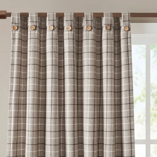 Thumbnail 5: Madison Park Anaheim Rod Pocket and Front Tab Curtain Panel 