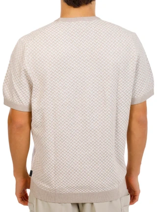 Thumbnail 3: TED BAKER Men's Short Sleeve Herringbone Sweater 