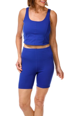 Thumbnail 1: HARMONY & BALANCE Women's Active 2 Pc Bike Shorts Set 