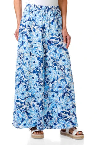 Thumbnail 1: Cece Women's Smocked Wide Leg Flowy Pants 