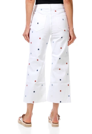 Thumbnail 2: Driftwood Women's Carlie Embroidered Star Straight Leg Jeans 