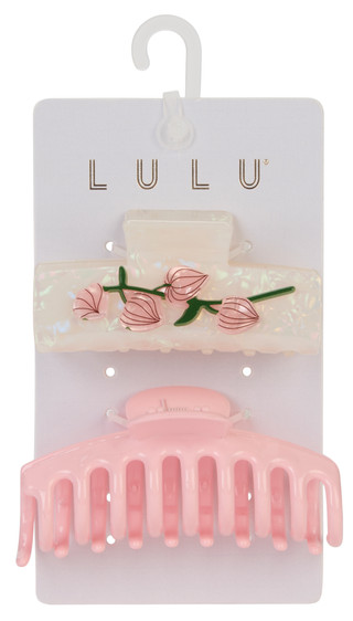 Thumbnail 1: Lulu 2 Pk Hair Claw Clips 