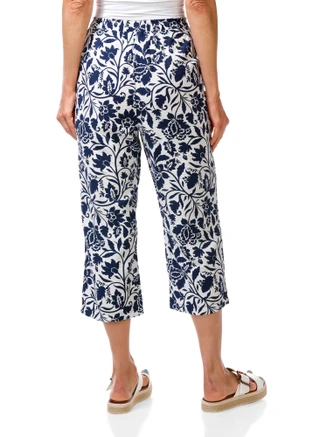 Thumbnail 2: Floral & Ivy Women's Petite 2 Pocket Crop Pants 