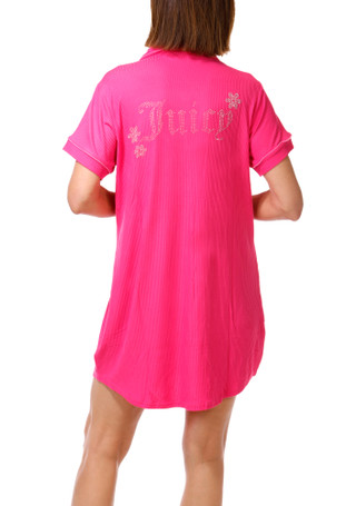 Thumbnail 2: Juicy Couture Women's Short Sleeve Hibiscus Bloom Sleepshirt 