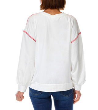 Thumbnail 2: Magical Season Women's Long Sleeve Game Day Baseball Whipstitch Tee 